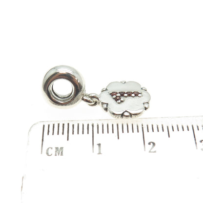 PANDORA 925 Sterling Silver C Z Lucky Number "1" Dangle Charm