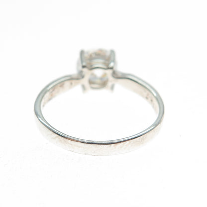 CHAPAL ZENRAY 925 Sterling Silver Round-Cut C Z Engagement Ring Size 6