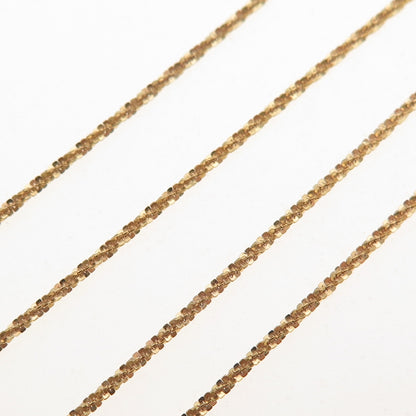 Karizia Spa KA-1772 Sterling Silver Gold Plated Italy Sparkle Chain Necklace 18"