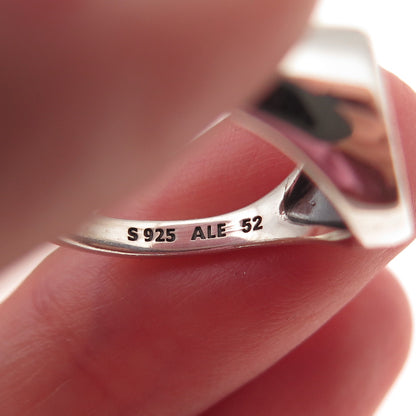 Pandora 925 Sterling Silver Round-Cut C Z Circle of Life Signet Ring Size 6