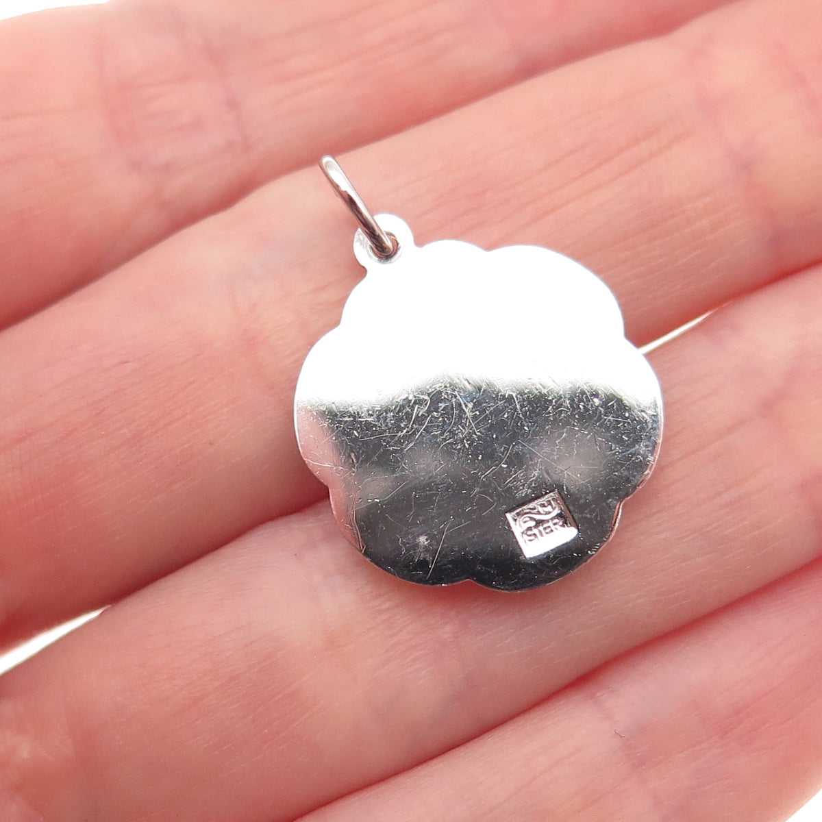 925 Sterling Silver Vintage Bowling Ball & Pins Mini Charm Pendant