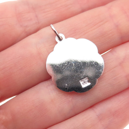 925 Sterling Silver Vintage Bowling Ball & Pins Mini Charm Pendant