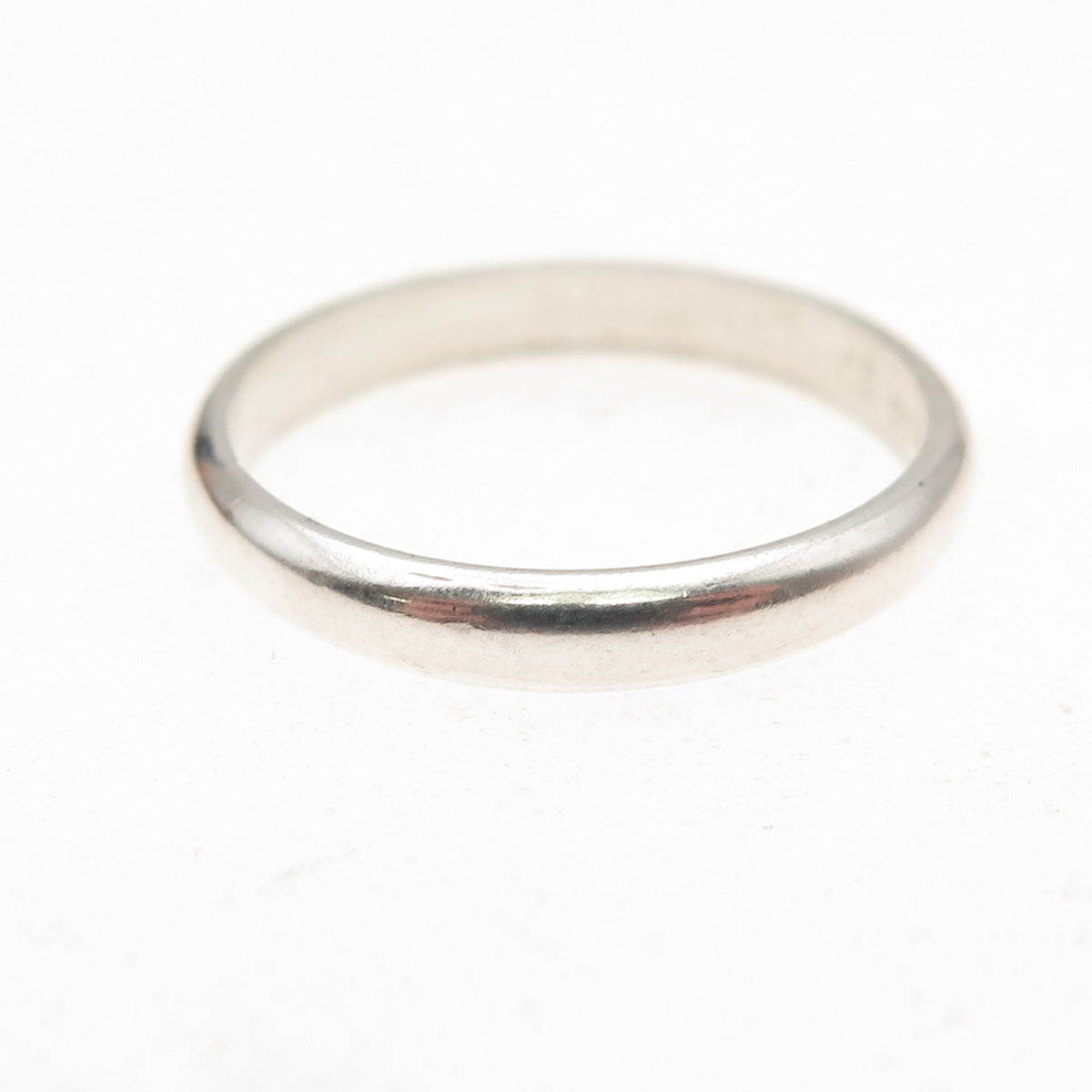 925 Sterling Silver Vintage Mexico Classic Wedding Band Ring Size 8