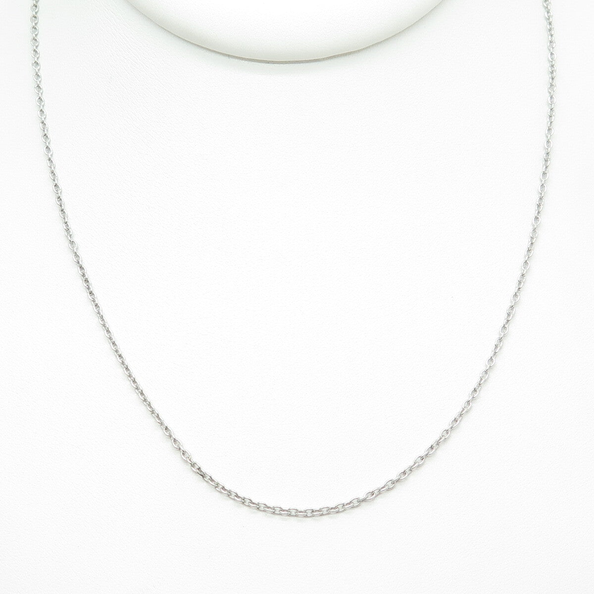 925 Sterling Silver Italy Cable Chain Necklace 16"
