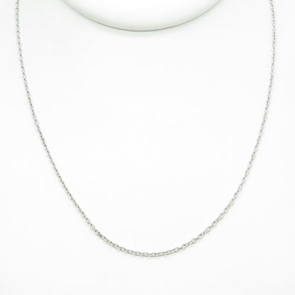 925 Sterling Silver Italy Cable Chain Necklace 16"