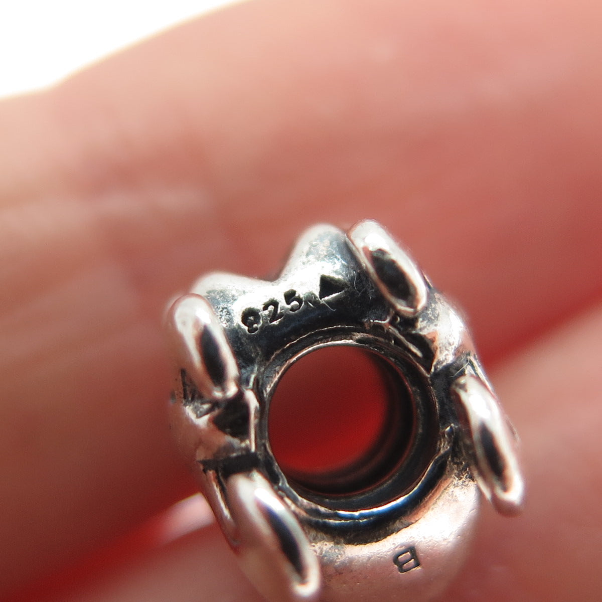 CHAMILIA 925 Sterling Silver Fleur de Lis Oxidized Bead Charm