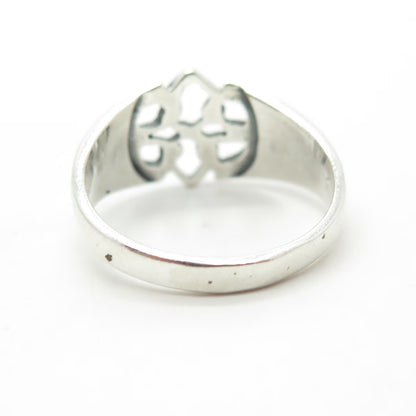 925 Sterling Silver Vintage England Celtic Knot Ring Size 5.5