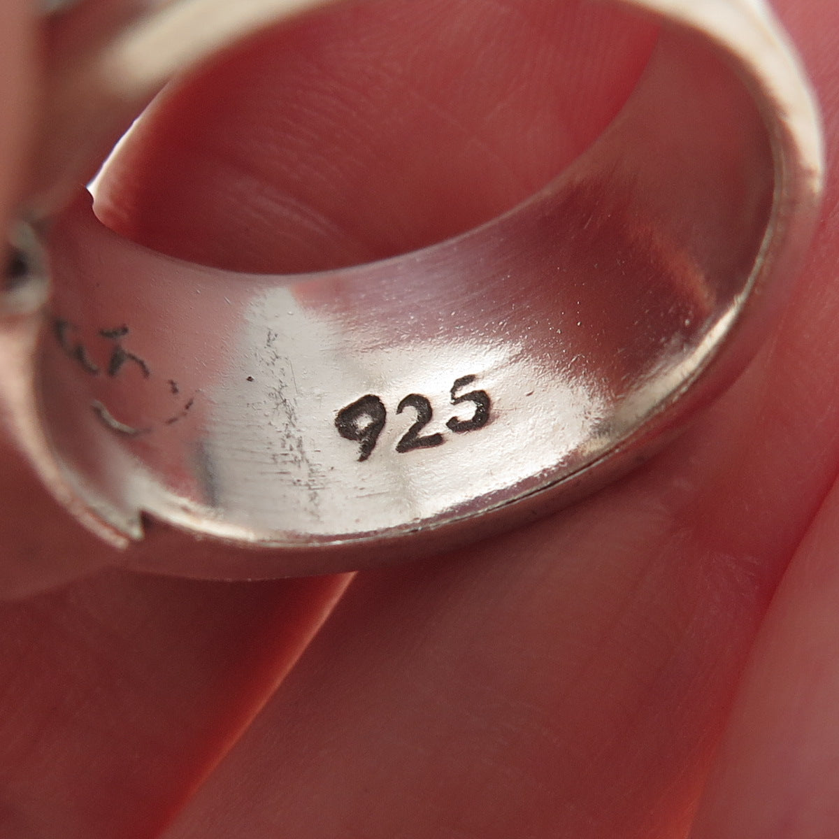 King Baby 925 Sterling Silver Vintage Gothic Cross Oxidized Ring Size 9