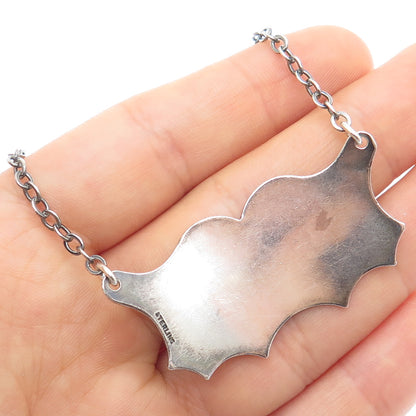 925 Sterling Silver Antique Victorian Scotch Bottle Tag