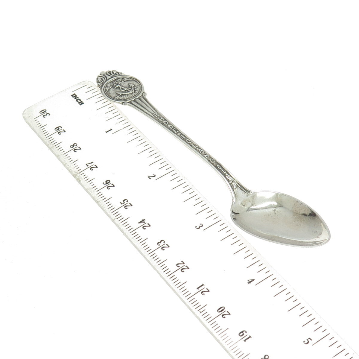 MANCHESTER 925 Sterling Silver Antique Art Deco Rhode Island Coffee Spoon