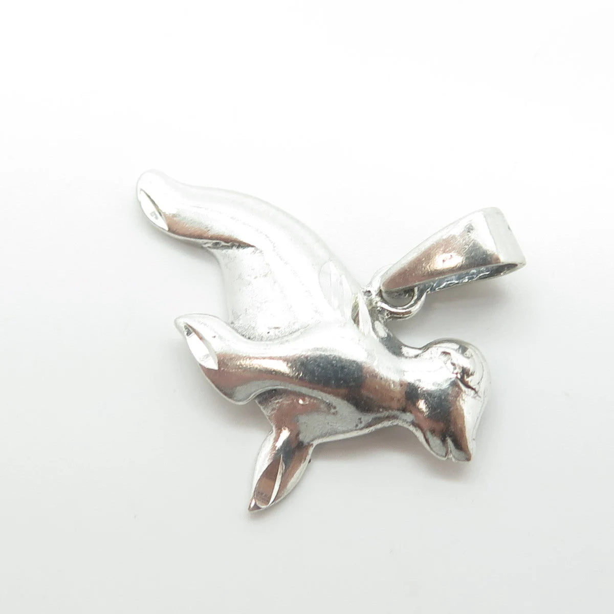 925 Sterling Silver Vintage Sea Seal Charm Pendant