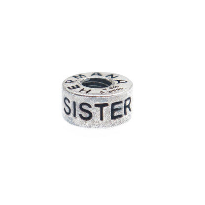 CHAMILIA 925 Sterling Silver Sister Hermana Soeur Bead Charm