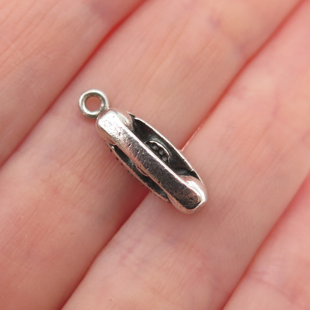 Balfour Sterling Silver Vintage Princess Attendance Phone 3D Mini Charm Pendant