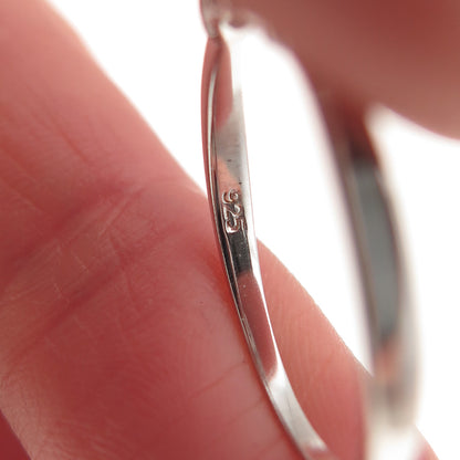 925 Sterling Silver Round-Cut C Z Heart Engagement Ring Size 8