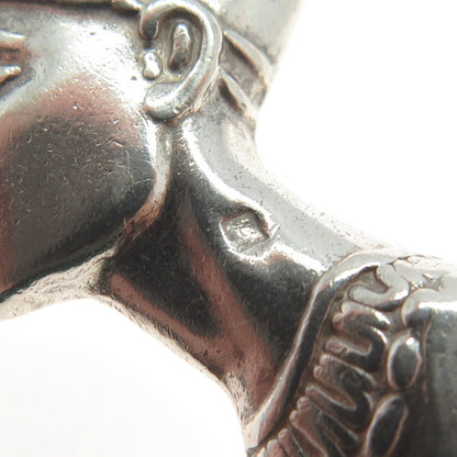 800 Silver Vintage Egyptian Nefertiti Pharaoh Pendant