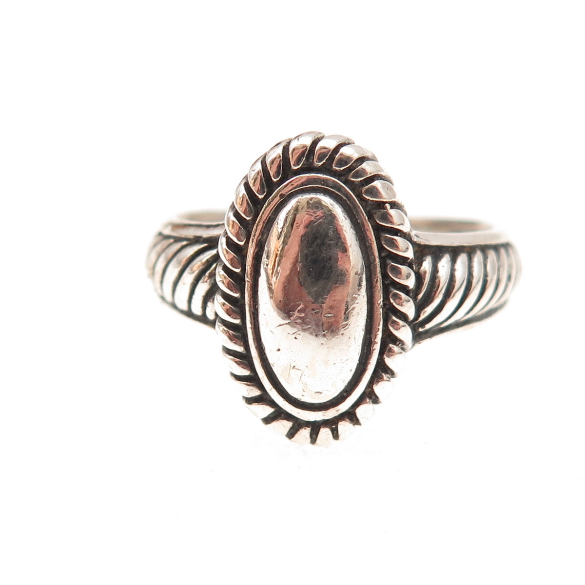 Brighton 925 Sterling Silver Vintage Oxidized Ring Size 7.75
