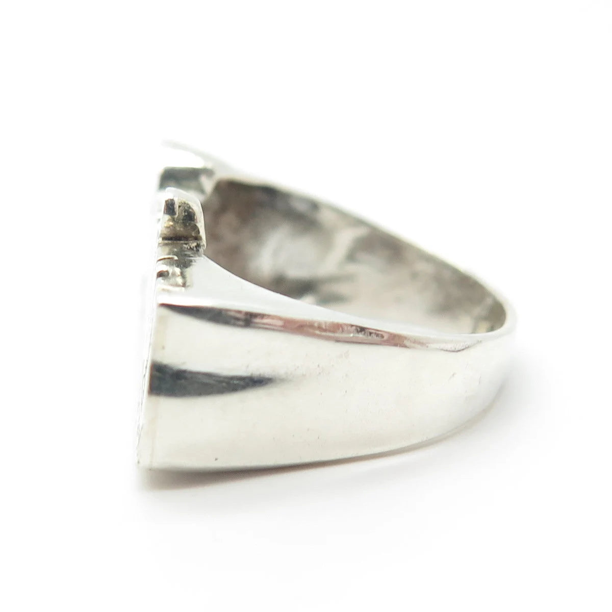 925 Sterling Silver Vintage "Carina" Personalizes Ring Size 5.25