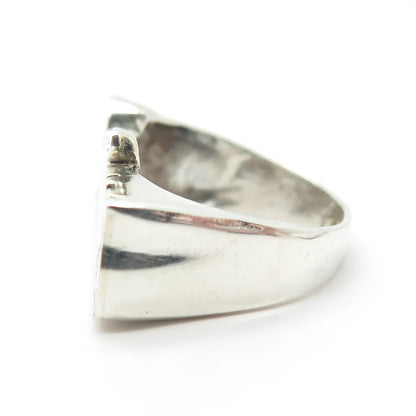 925 Sterling Silver Vintage "Carina" Personalizes Ring Size 5.25