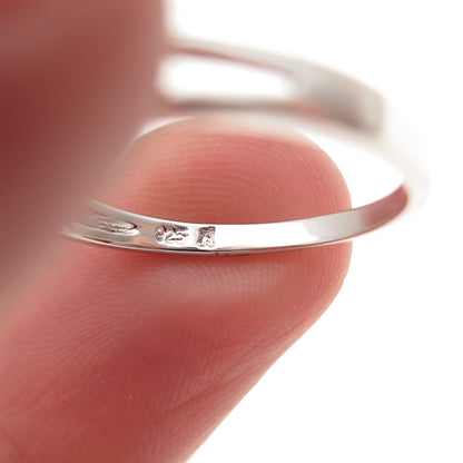925 Sterling Silver Real Round-Cut Diamond Fleur de Lis Ring Size 8