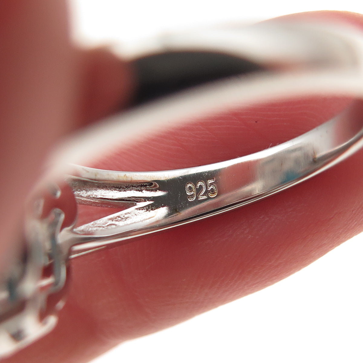 925 Sterling Silver Real Sleeping Beauty Turquoise Floral Ring Size 8