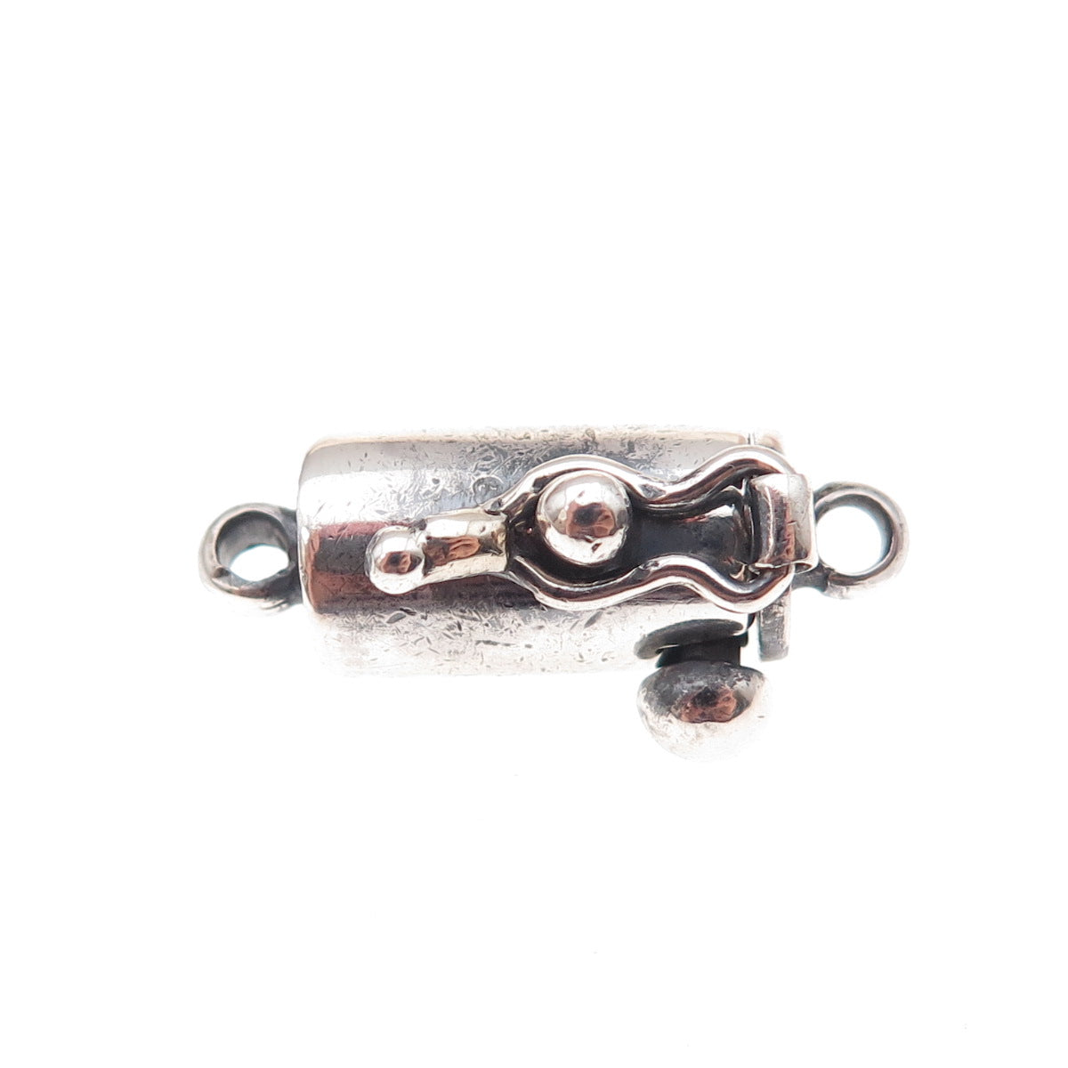925 Sterling Silver Vintage Bracelet / Necklace Box Lock Clasp