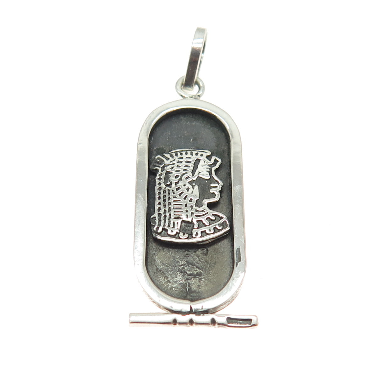 800 Silver Vintage Egypt Pharaoh Cartouche Pendant