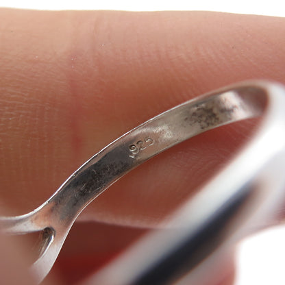 COLEMAN CO. 925 Sterling 12K Rose Yellow Gold Vintage Real Turquoise Ring Size 9