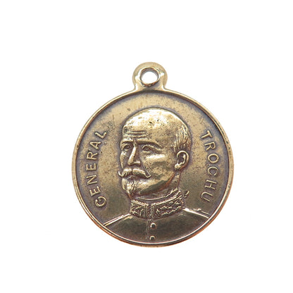 Antique 1870 France General Trochu Government of National Defense Medal Pendant