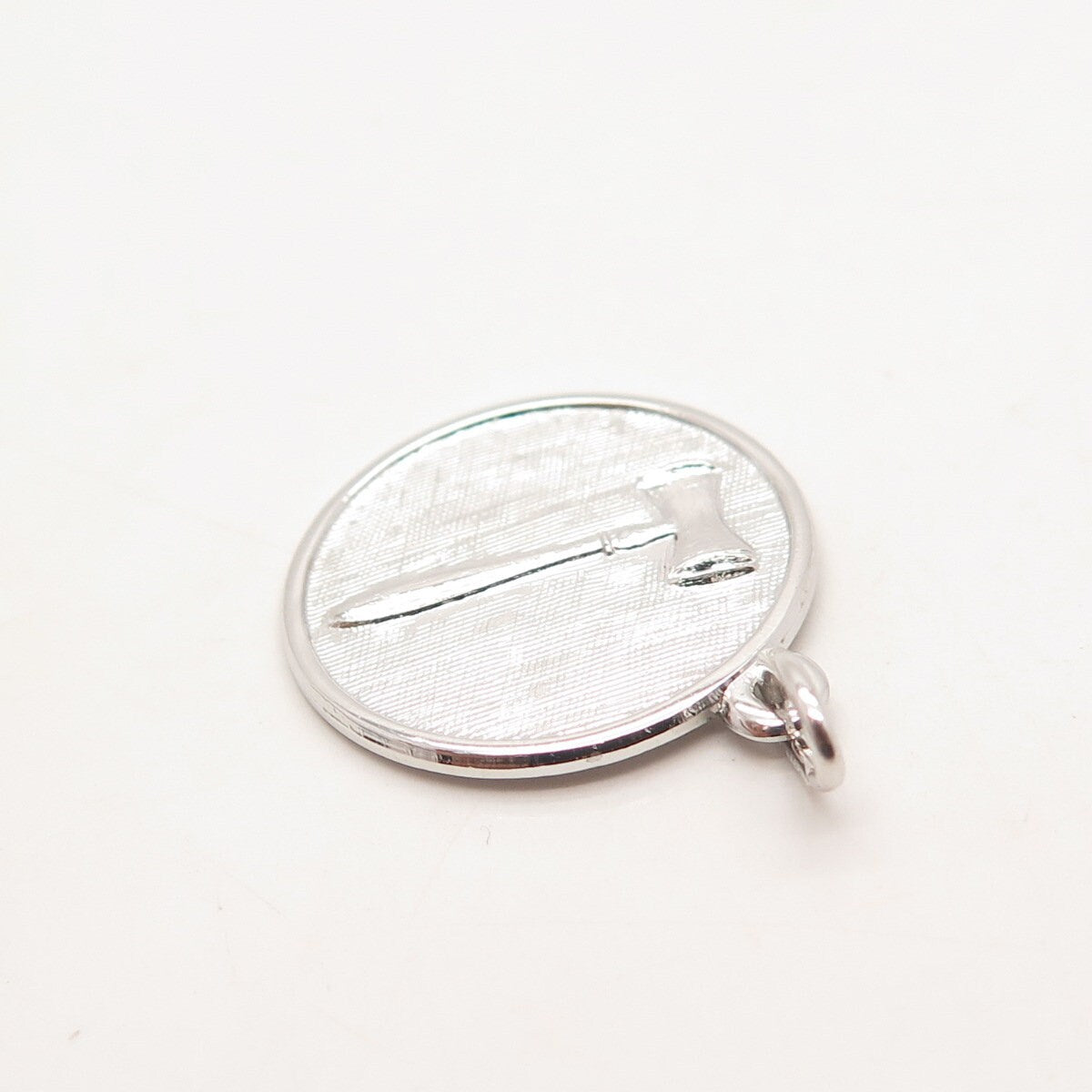 925 Sterling Silver Vintage Judge's Hammer Charm Pendant