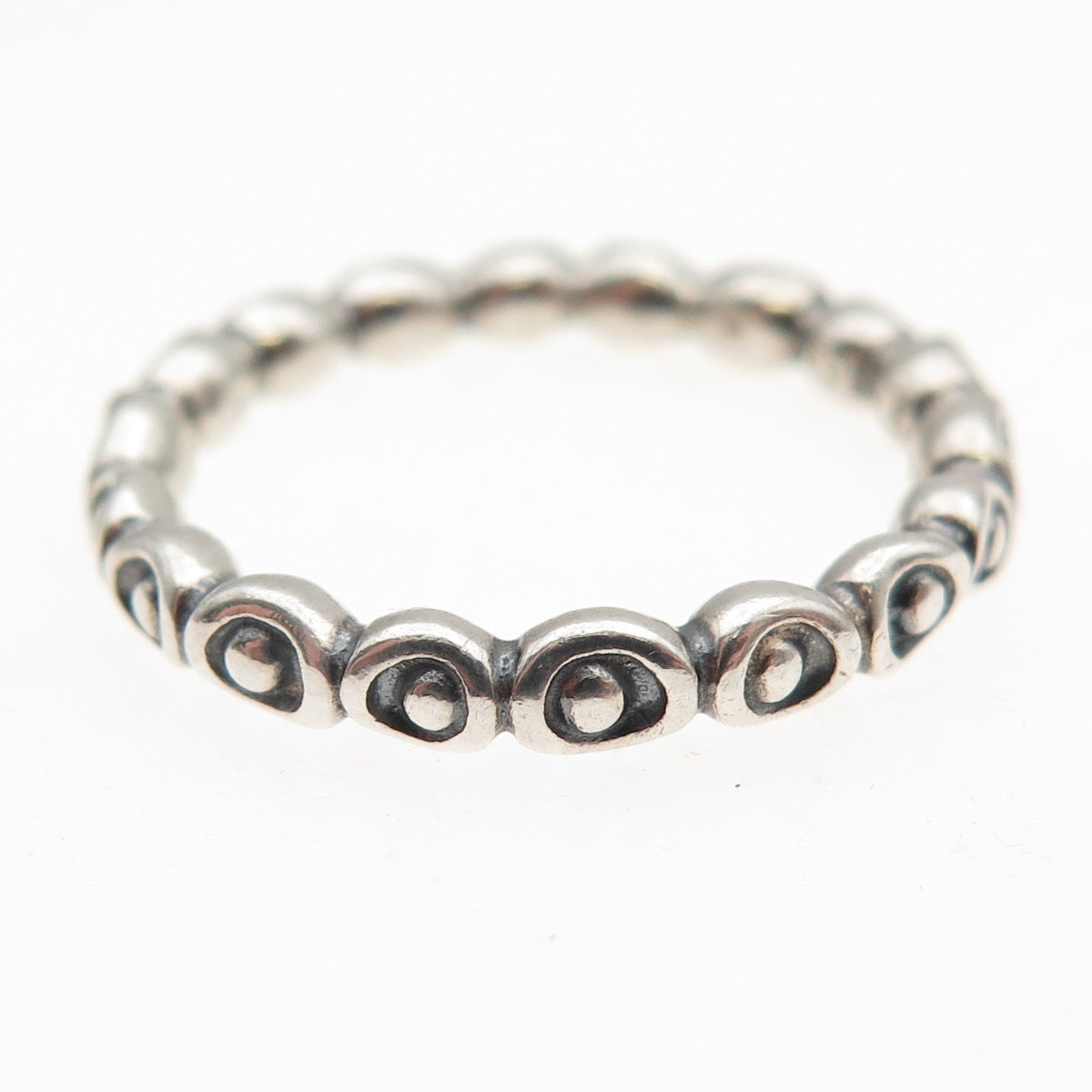 PANDORA 925 Sterling Silver Celebration Band Ring Size 7.5