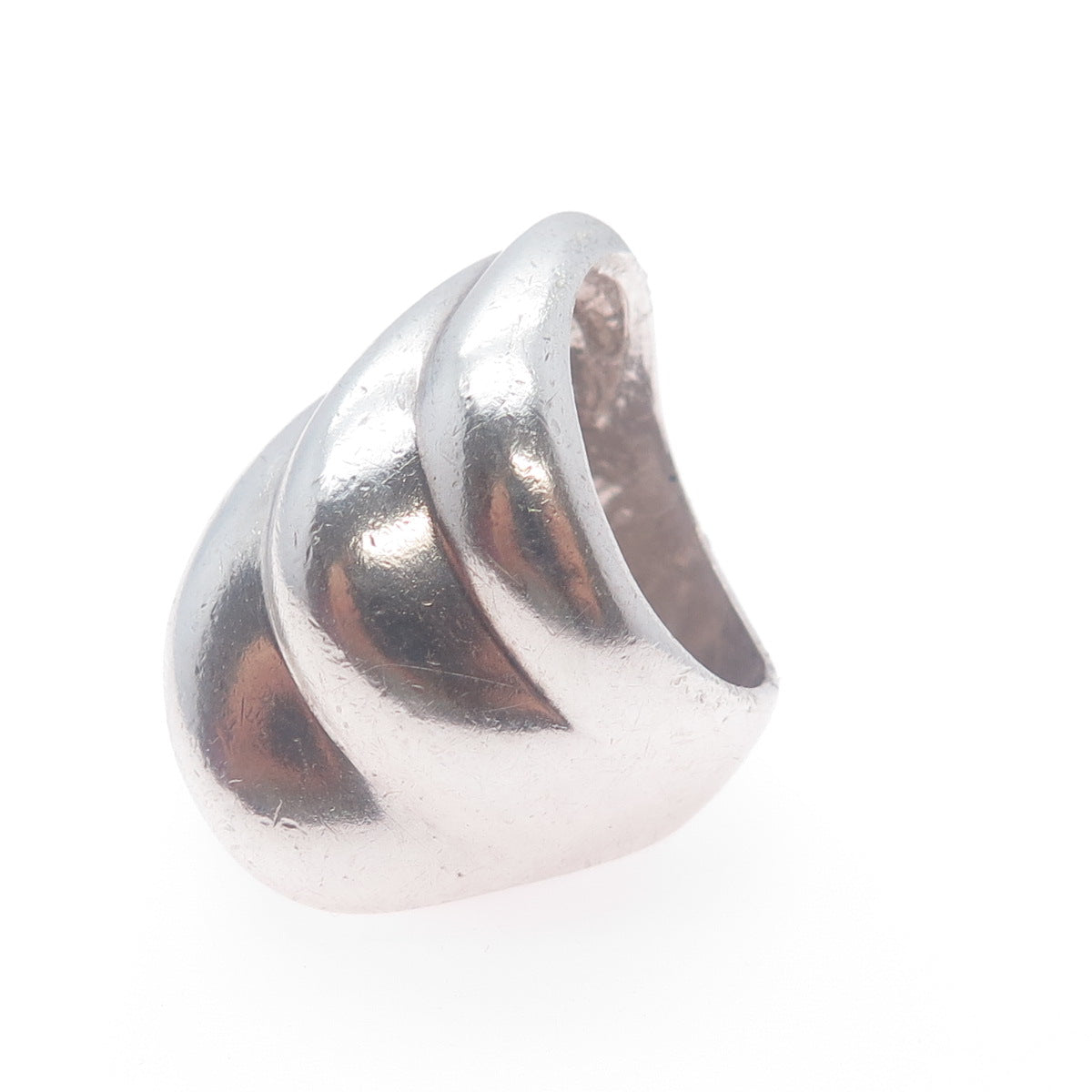 925 Sterling Silver Vintage Mexico Modernist Ring Size 6.5