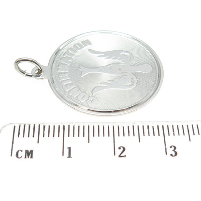 COLEMAN CO. 925 Sterling Silver Vintage Confirmation Holy Spirit Round Pendant