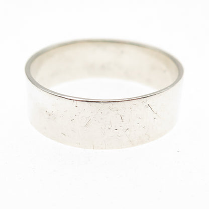 925 Sterling Silver Vintage Band Ring Size 11