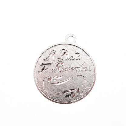 Griffith & Sons 925 Sterling Silver Vintage A Date To Remember Charm Pendant