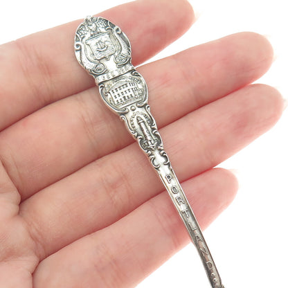 SHEPARD MFG 925 Sterling Silver Antique Portland States & Cities Coffee Spoon