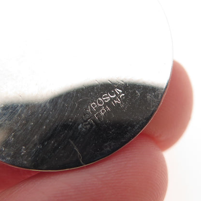 JAY POSON 925 Sterling Silver Vintage A Date To Remember Charm Pendant