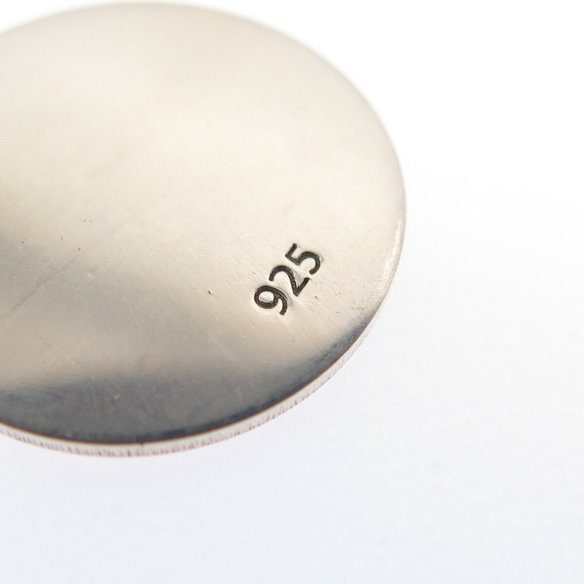 925 Sterling Silver Red Enamel Female Sign Round Tag Minimalist Charm Pendant