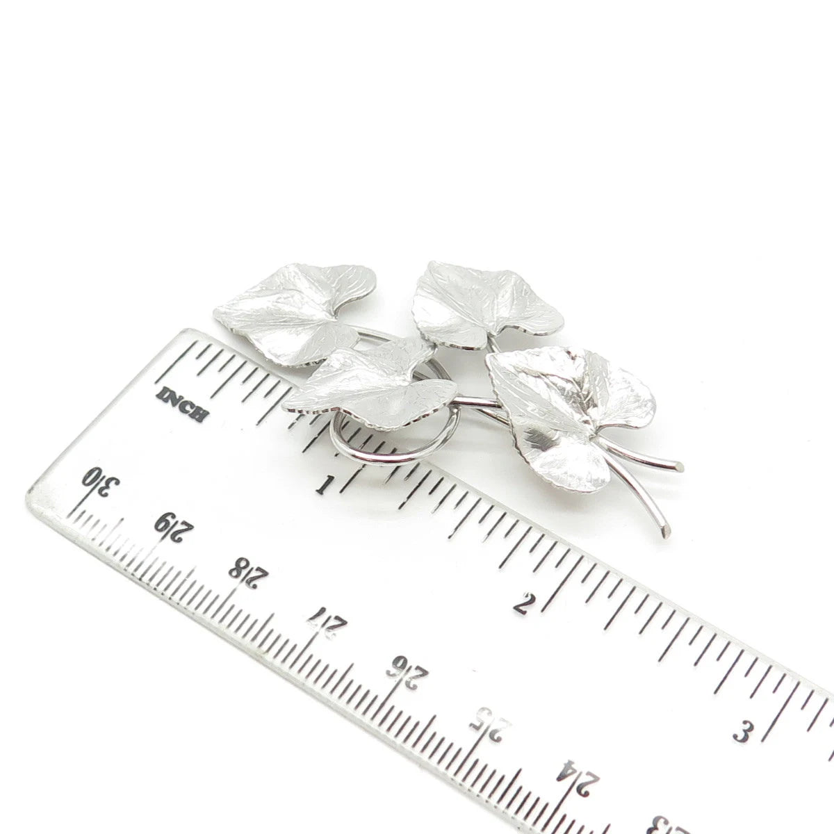 925 Sterling Silver Vintage Carl-Art Lily Floral Pin Brooch