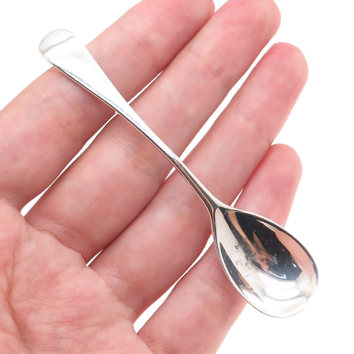 BARKER BROTHERS 925 Sterling Silver Antique 1913 Chester Salt & Spices Spoon