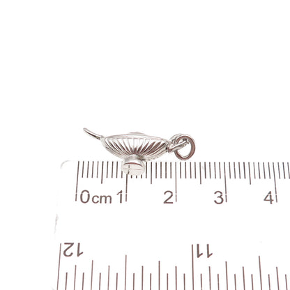 AE Art's Elegance 925 Sterling Silver Vintage Aladdin Lamp 3D Mini Charm Pendant