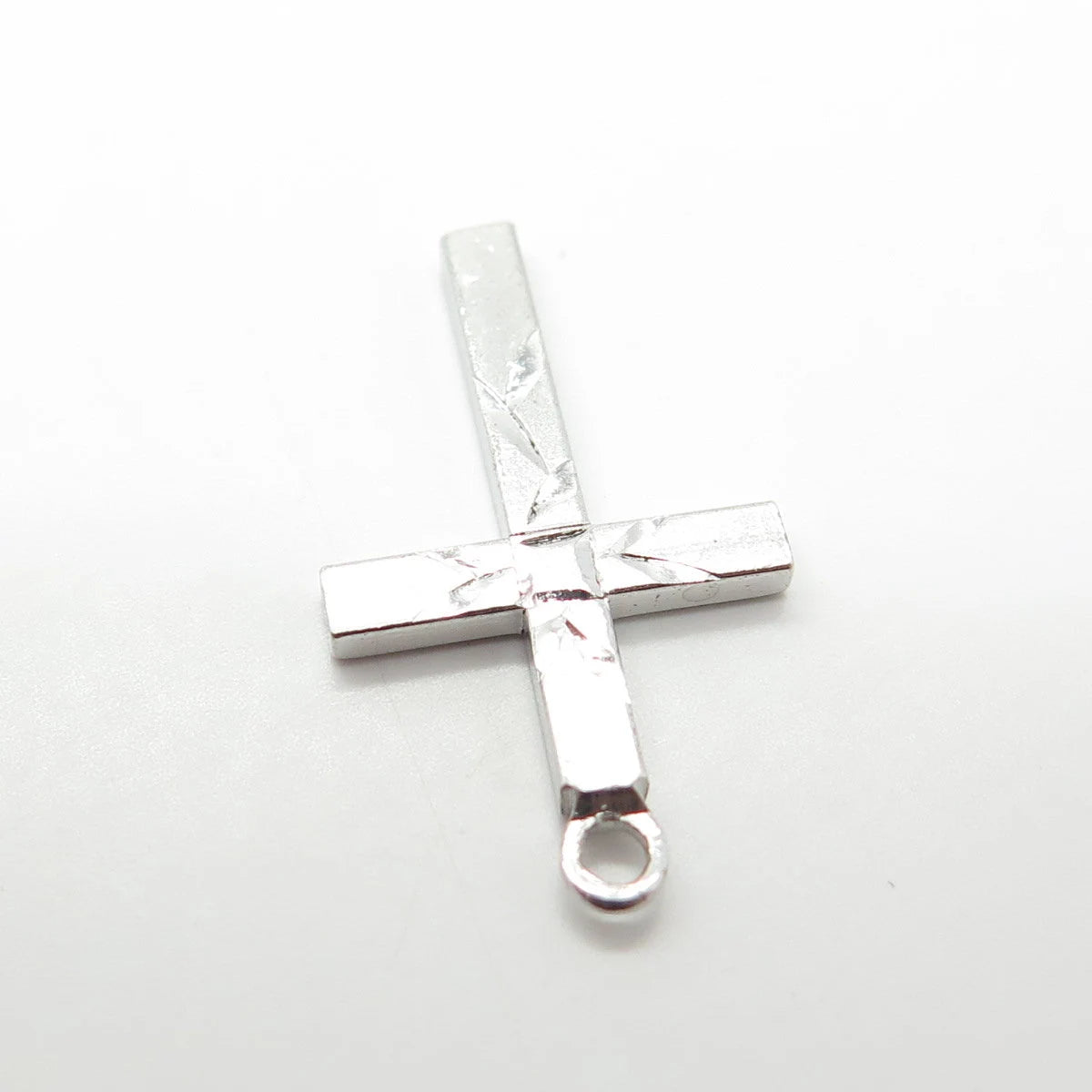 925 Sterling Silver Vintage Vargas Cross Pendant