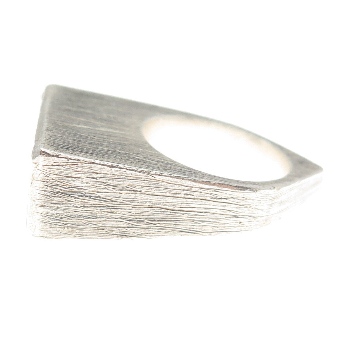 MARIELLA PILATO 925 Sterling Silver Vintage Hewn Crystal Quartz Ring Size 7.5
