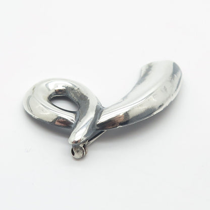 925 Sterling Silver Vintage Mexico Modernist Pin Brooch