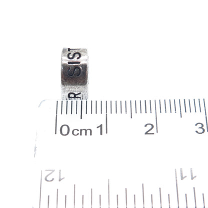 CHAMILIA 925 Sterling Silver Sister Hermana Soeur Bead Charm