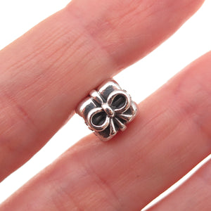 Pandora 925 Sterling Silver Present / Gift Box Slide Bead Charm