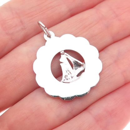 Rembrandt RJL 925 Sterling Silver Vintage Bermuda Sailboat Charm Pendant
