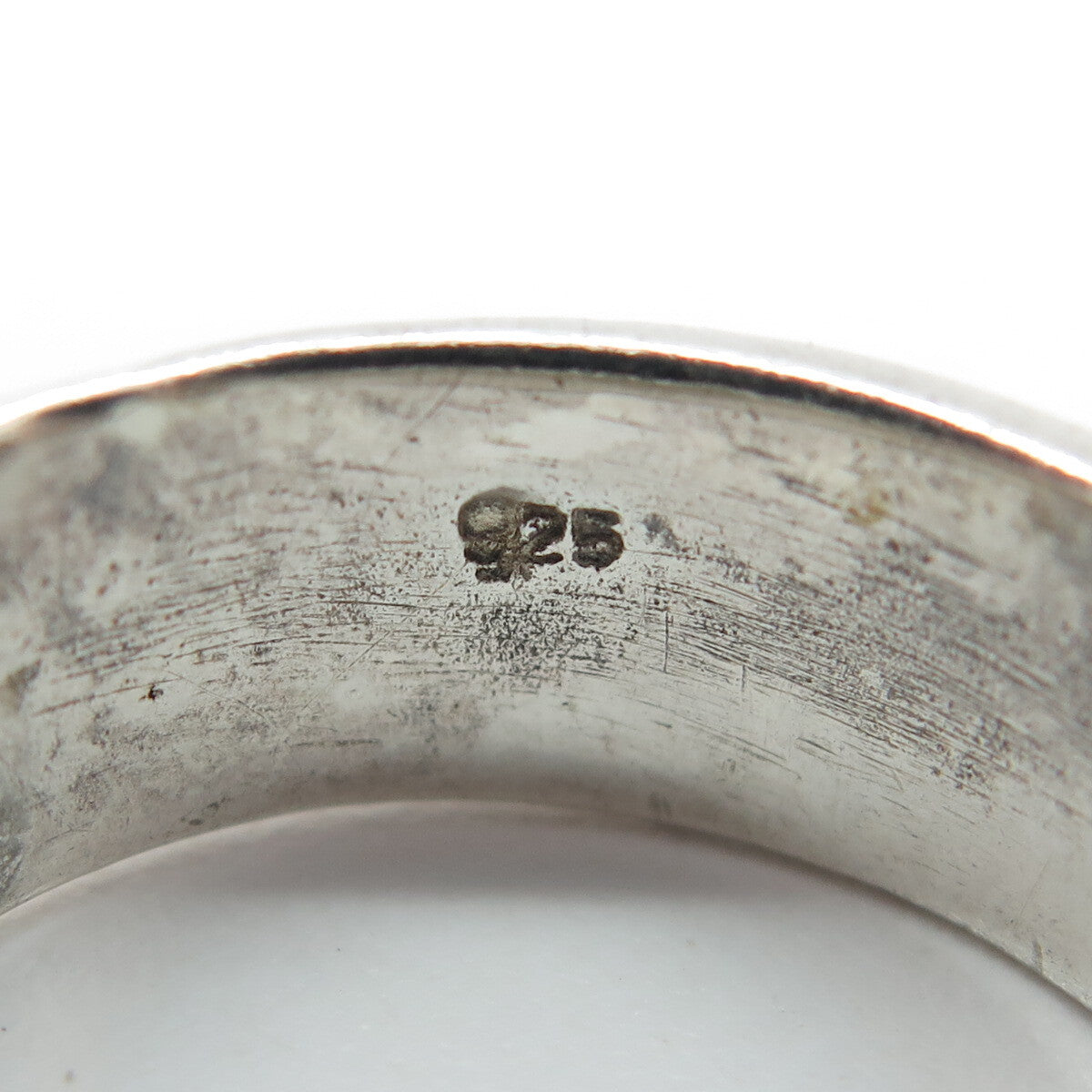 925 Sterling Silver Vintage Viking / Celtic Knot Band Ring Size 12.25
