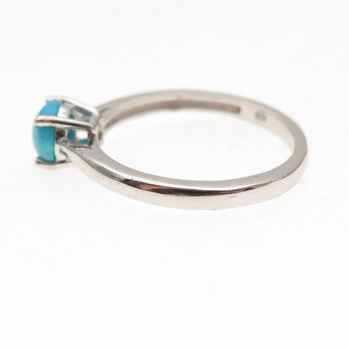 Chuck Clemency 925 Sterling Silver Real Sleeping Beauty Turquoise Ring Size 8