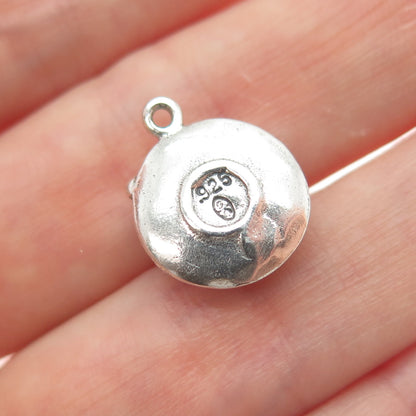 AUNTIE'S TREASURES Sterling Silver Vintage Tea Set Minimalist 3D Charm Pendant