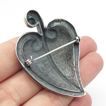 925 Sterling Silver Vintage Pepper Pin Brooch